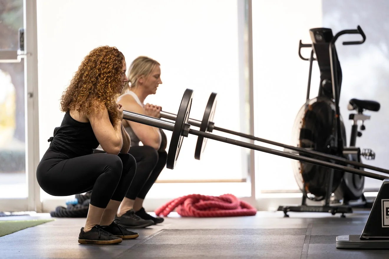 Barbell strength training at Studio Impact